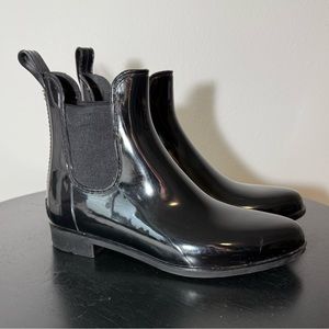 Sam Edelman Black Patent Tinsley Rain Boot Women’s Size 7